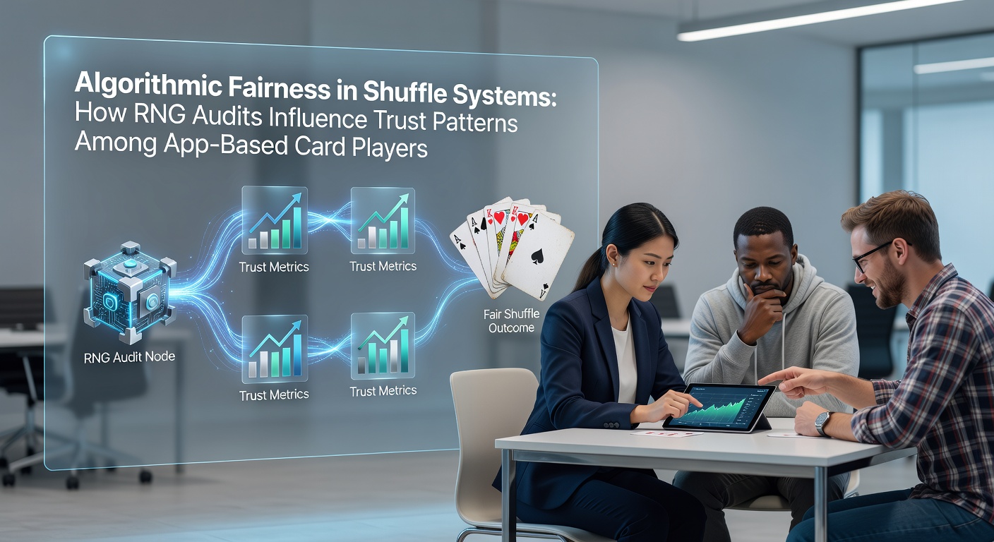 Illustration of algorithmic fairness in digital card shuffle systems with RNG verification processes