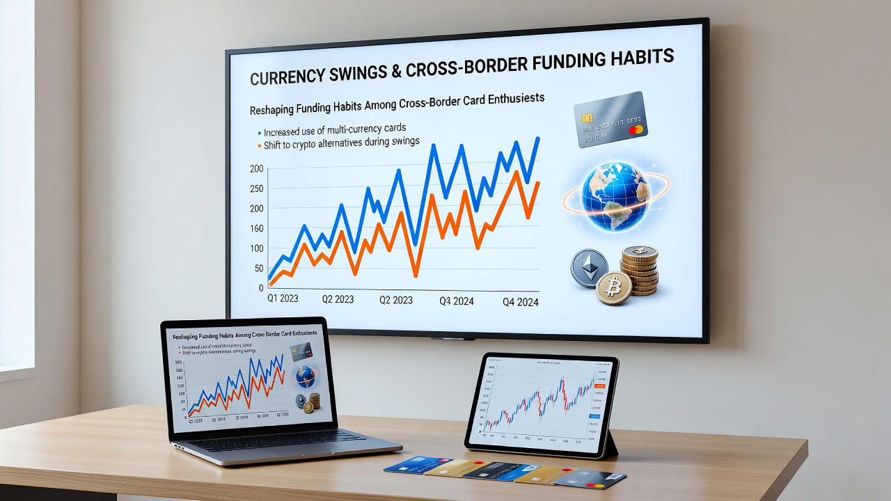 Global card enthusiasts comparing currency conversion tools before depositing