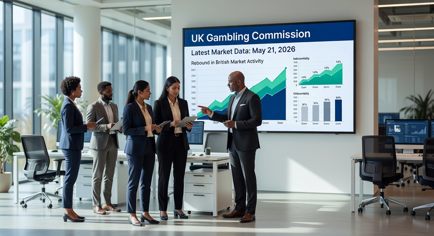 British retail betting shop interior with customers placing sports wagers during March 2026 recovery period